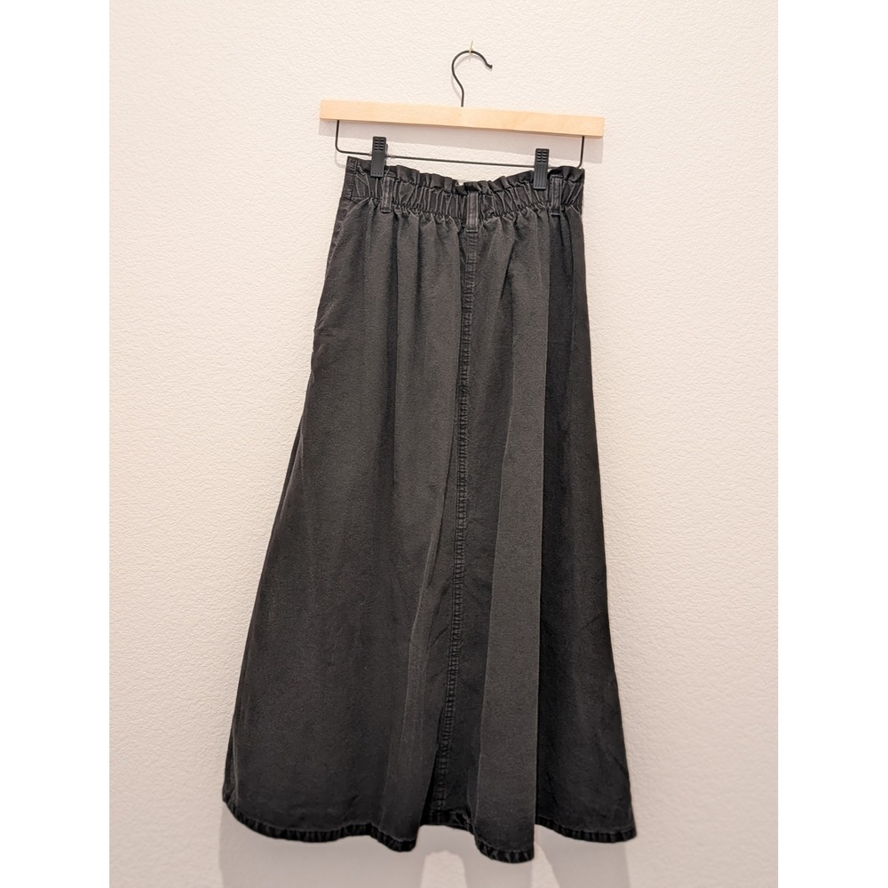 Cherokee Vintage Black Denim Maxi Skirt Womens Size10 - Picture 2 of 6
